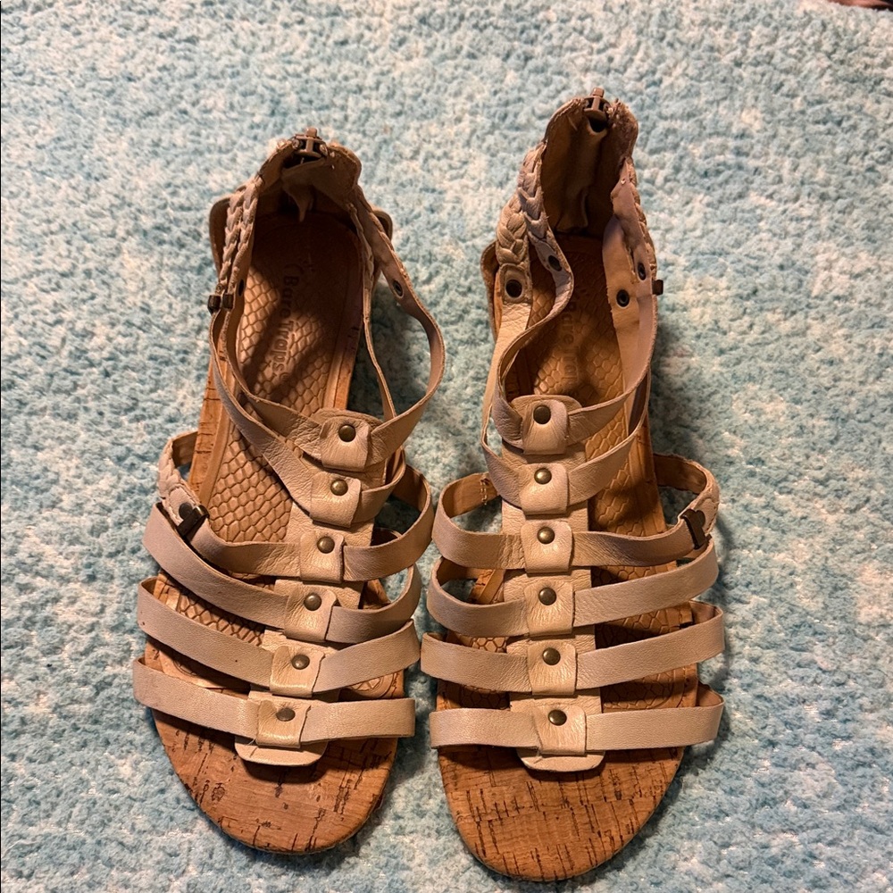 Beige Strappy Sandals